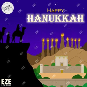 Felice saluto di Hanukkah