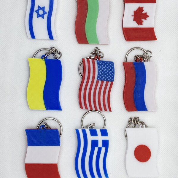 Flag Keychain - Etsy
