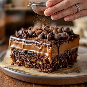 Receta de pastel de chocolate alemán (PDF imprimible), receta de pastel de cumpleaños, receta de pastel fácil, postre con glaseado de coco y nueces, descarga instantánea imagen 9
