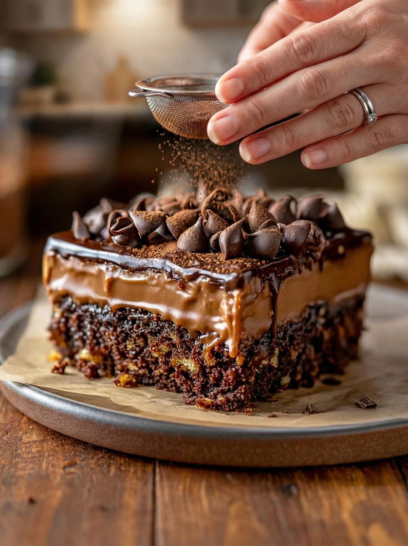 Receta de pastel de chocolate alemán (PDF imprimible), receta de pastel de cumpleaños, receta de pastel fácil, postre con glaseado de coco y nueces, descarga instantánea imagen 9