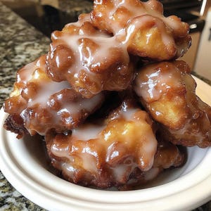 Baked Apple Fritters Recipe Printable PDF, Dessert Recipe Print Out, Easy Homemade Apple Dessert Digital Download, Apple Dessert family dish image 5