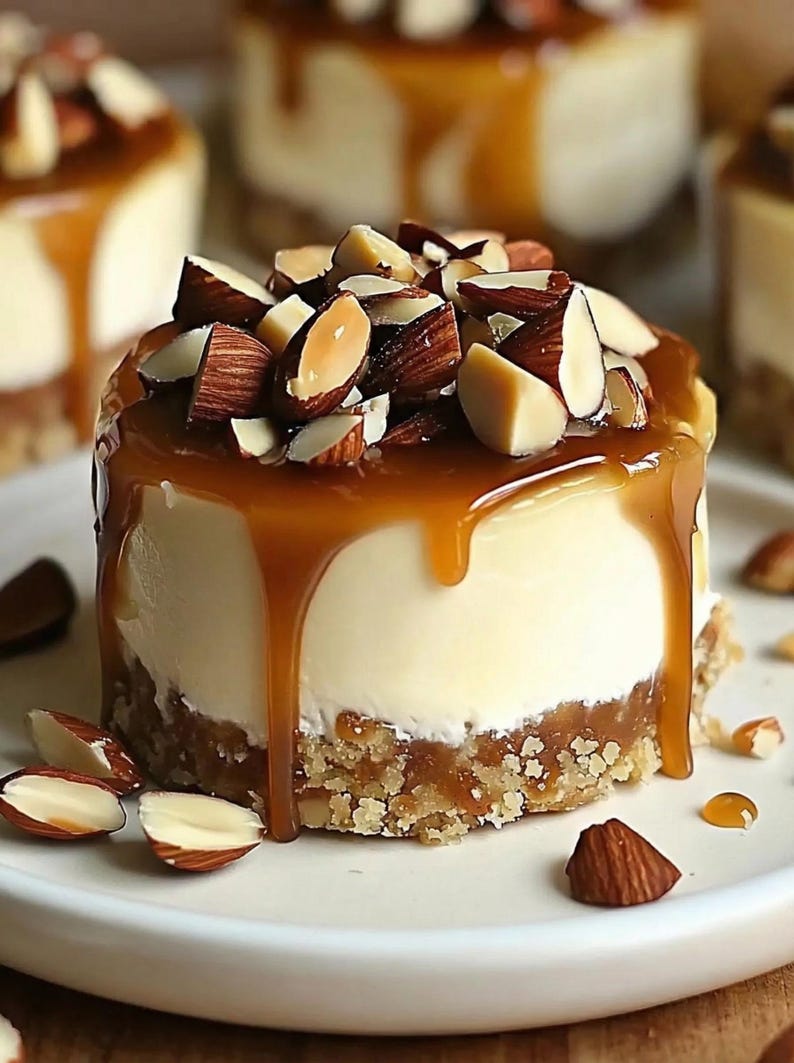 No-Bake Mini Turtle Cheesecakes, easy recipe, simple recipe, instant download, no-bake dessert, mini, elegant, entertaining, homemade image 2