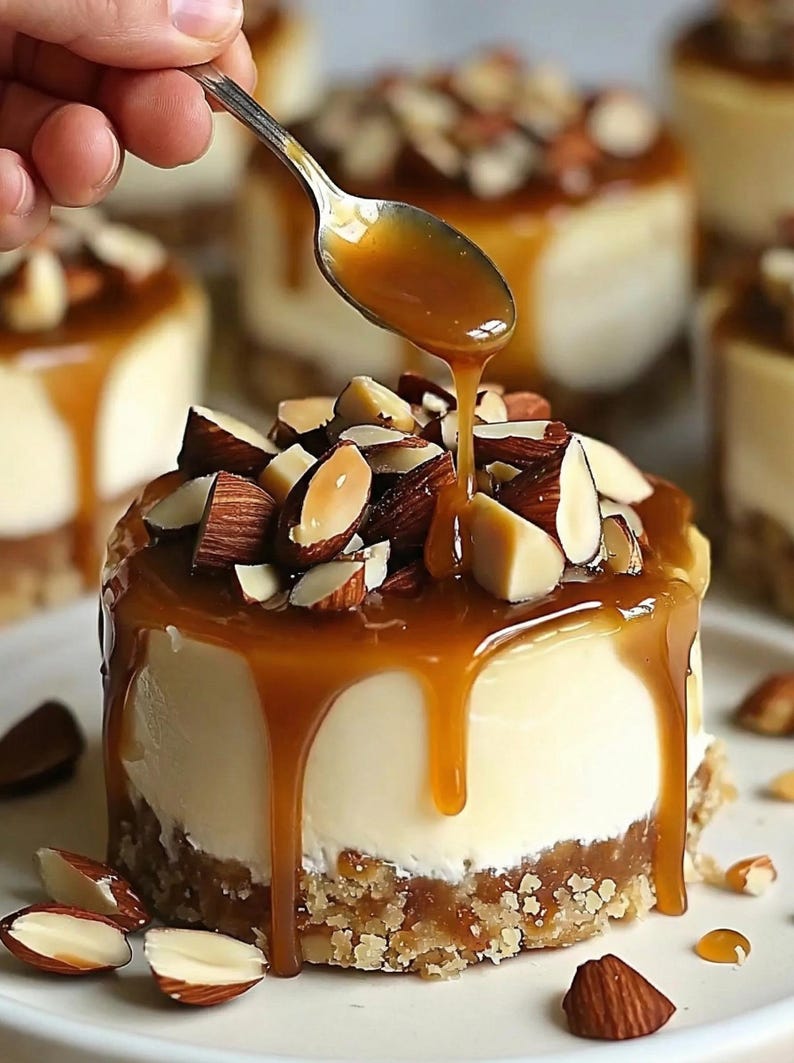 No-Bake Mini Turtle Cheesecakes, easy recipe, simple recipe, instant download, no-bake dessert, mini, elegant, entertaining, homemade image 12