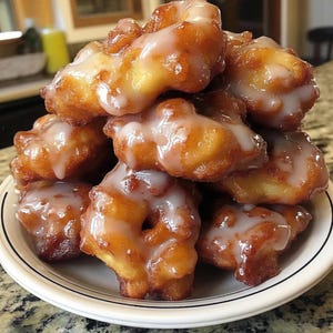 Baked Apple Fritters Recipe Printable PDF, Dessert Recipe Print Out, Easy Homemade Apple Dessert Digital Download, Apple Dessert family dish image 9