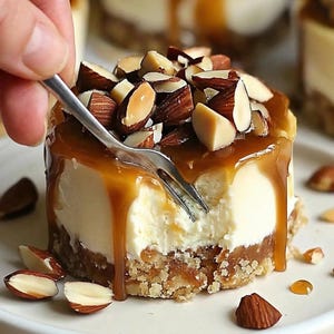 No-Bake Mini Turtle Cheesecakes, easy recipe, simple recipe, instant download, no-bake dessert, mini, elegant, entertaining, homemade image 11