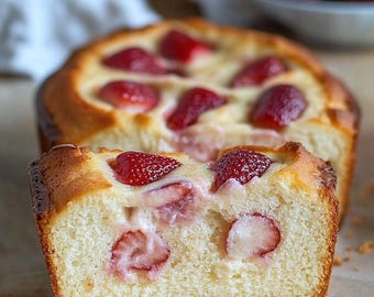 Receta de pan de queso crema con fresas, receta de desayuno, plato familiar, receta de mamá, receta sencilla, cocinar hornear postre, receta familiar, receta de mamá