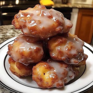 Best Baked Apple Fritters Recipe | Soft, Sweet & Glazed | Easy Fall Dessert Printable