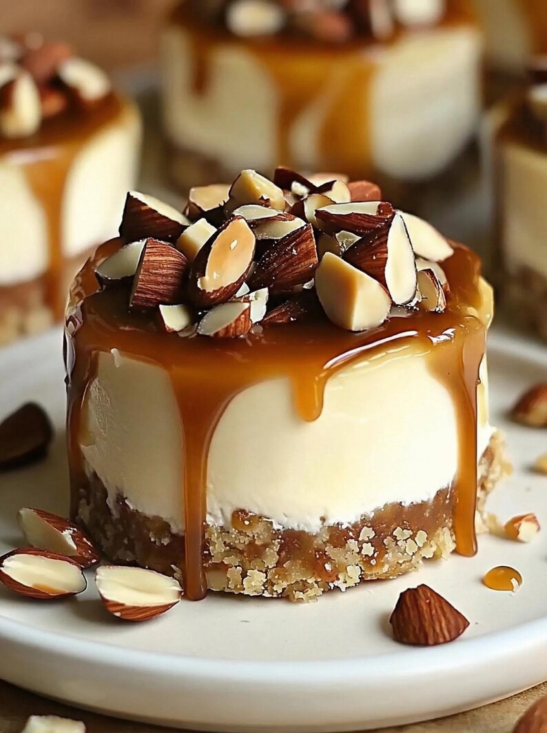No-Bake Mini Turtle Cheesecakes, easy recipe, simple recipe, instant download, no-bake dessert, mini, elegant, entertaining, homemade image 10