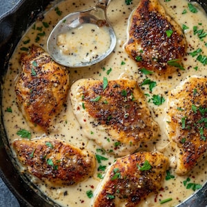 Creamy Garlic Parmesan Chicken Recipe Printable PDF, Easy Chicken Recipe, Family Dinner Recipe Digital Download, Happy meal, recipe book