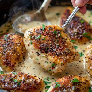 Creamy Garlic Parmesan Chicken Recipe Printable PDF, Easy Chicken Recipe, Family Dinner Recipe Digital Download, Happy meal, recipe book image 7