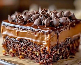 Receta de pastel de chocolate alemán (PDF imprimible), receta de pastel de cumpleaños, receta de pastel fácil, postre con glaseado de coco y nueces, descarga instantánea