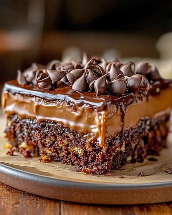 German Chocolate Poke Cake Recipe Printable PDF, Birthday Cake Recipe, Easy Cake Recipe, Coconut Pecan Frosting Dessert, Instant Download