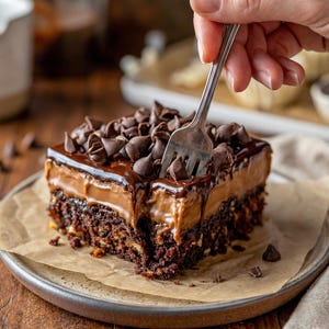 Receta de pastel de chocolate alemán (PDF imprimible), receta de pastel de cumpleaños, receta de pastel fácil, postre con glaseado de coco y nueces, descarga instantánea imagen 2
