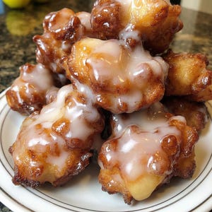 Baked Apple Fritters Recipe Printable PDF, Dessert Recipe Print Out, Easy Homemade Apple Dessert Digital Download, Apple Dessert family dish image 8