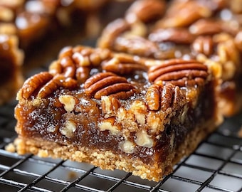Lazy Pecan Pie Bars Recipe, easy recipe, simple recipe, recipe download, dessert recipe, pecan bars, family recipe, homemade, mom recipe