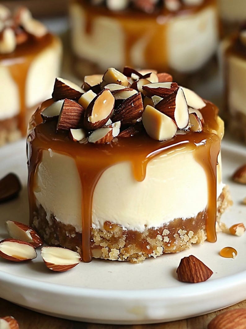 No-Bake Mini Turtle Cheesecakes, easy recipe, simple recipe, instant download, no-bake dessert, mini, elegant, entertaining, homemade image 8