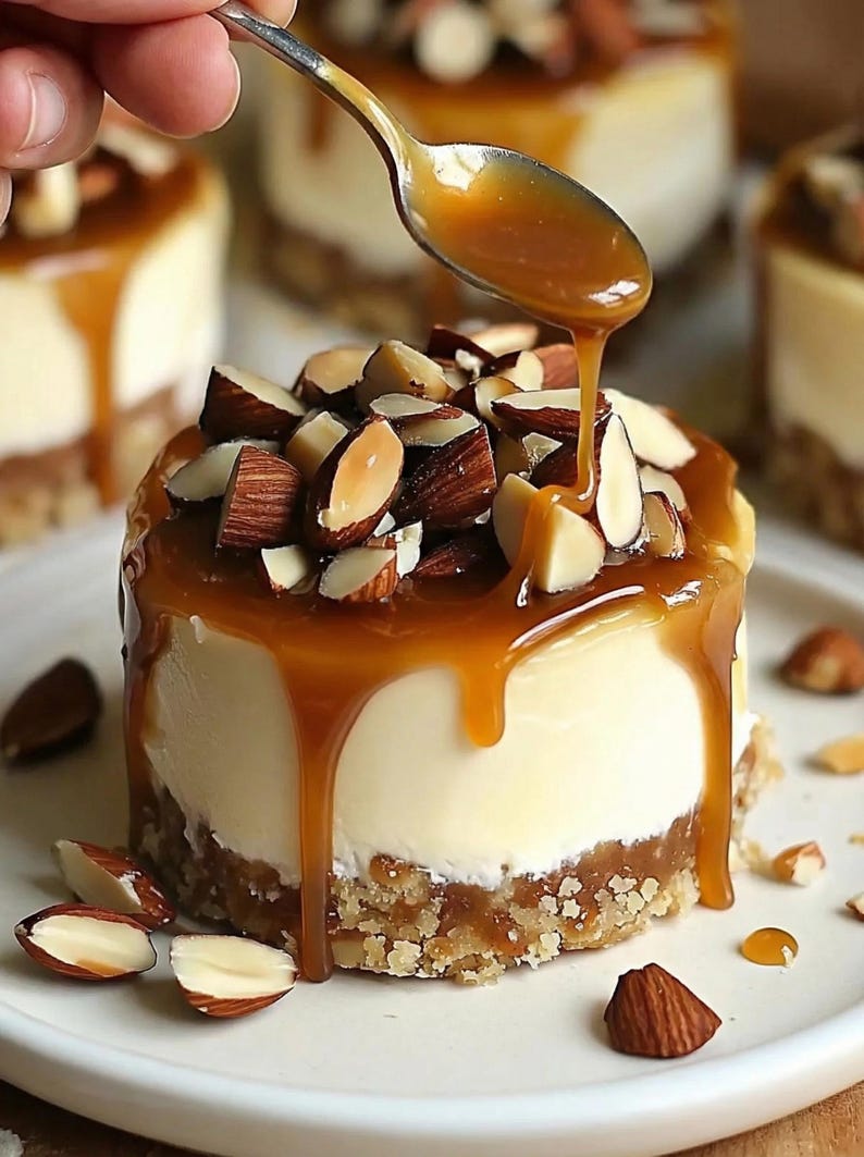 No-Bake Mini Turtle Cheesecakes, easy recipe, simple recipe, instant download, no-bake dessert, mini, elegant, entertaining, homemade image 9