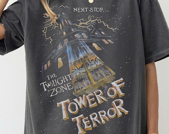 Retro Disney Tower Of Terror shirt, Disney World Trip Tee, Disney Rides shirt, Hollywood Studios shirt, Twilight Zone shirt, familievakantie