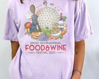 Disney Epcot Food & Wine Festival 2026 Shirt, Remy Ratatouille Chef Tee, Fun Family Matching Tee, Magic Kingdom Trip, Disney Vacation Shirt