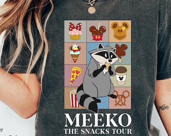 Funny Meeko Raccoon The Snack Tour Comfort Colors T-shirt, Pocahontas Shirt, 2026 Family Trip, Magic Kingdom, Did You Say Snack