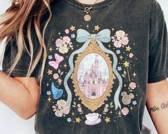 Camiseta Coquette Bow del Castillo Disney, Camiseta Fantasia Baby, Camiseta Magic Kingdom para niña para viaje a Disney, Cumpleaños en Walt Disney World