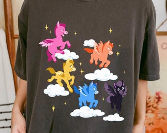 Camiseta Disney Fantasia Baby Pegasus con colores cómodos, divertida camiseta Disney a juego para toda la familia, vacaciones en Disneyland, camiseta Fantasia, Reino Mágico