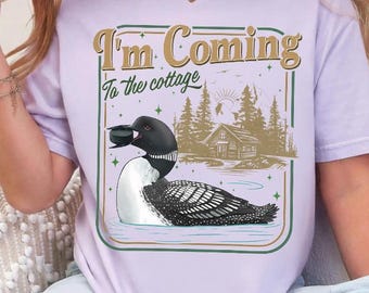 Camiseta retro "Voy a la cabaña", colores cómodos, camiseta de merchandising de la película de hockey LGBT, regalo para fans del equipo Hollanov Rosanov, camiseta unisex del orgullo