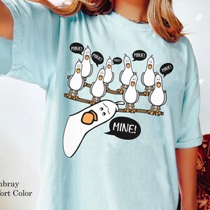 Finding Nemo Seagull Mine Mine Mine Comfort Colors Shirt, Walt Disney World, Funny Disney T-shirt, Disneyland Family Trip, Finding Nemo Tee image 2