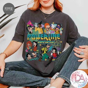 Vintage Goofy Movie shirt, Comfort Colors shirt, Max Goofy Roxanne Powerline shirt, Disney Stand out World Tour shirt, Goofy Movie shirt