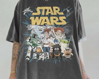 Retro Toy Story Star Wars Shirt, Funny Pixar Toy Story Mashup Tee, Star Wars Day Tee, May The 4th Be With You Disney Tee, Disney Family Trip