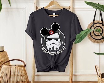 Grappige Star Wars Retro Support The Troops StormTrooper Shirt, Galaxy's Edge vakantie T-shirt unisex familie verjaardagscadeau volwassen kind peuter T-shirt