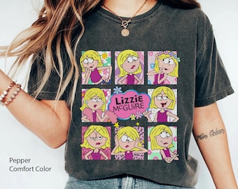 Camiseta retro de los 90 de Lizzie McGuire con colores cómodos, ideal para cumpleaños, el mundo, Magic Kingdom y el viaje de 2026. Camiseta divertida de Lizzie.