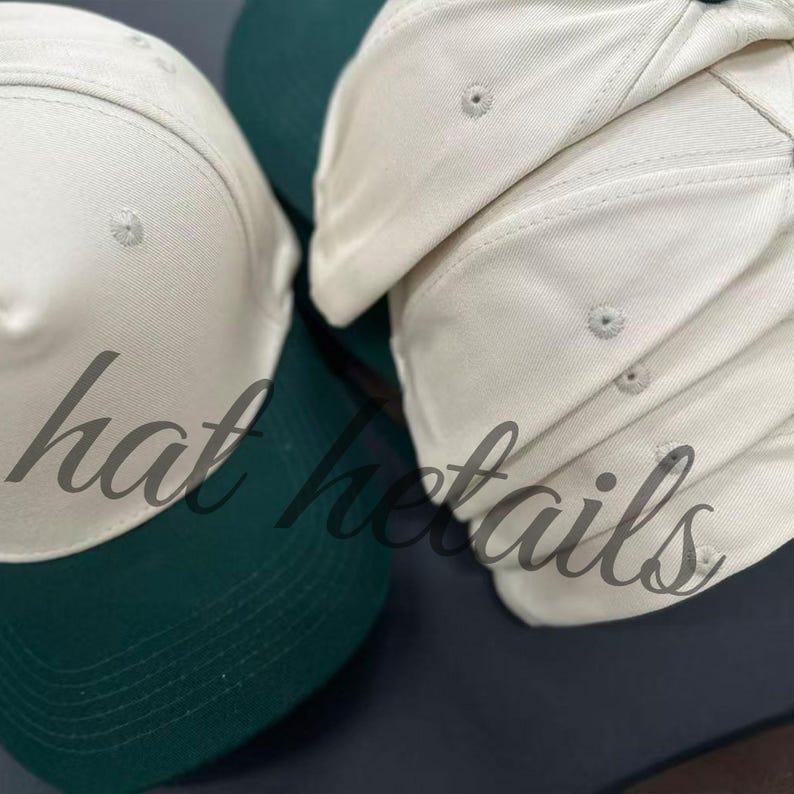 Custom Golf Hat, Monogram Embroidered Two Tone Baseball Cap, Personalized Golf Gift For Men image 5