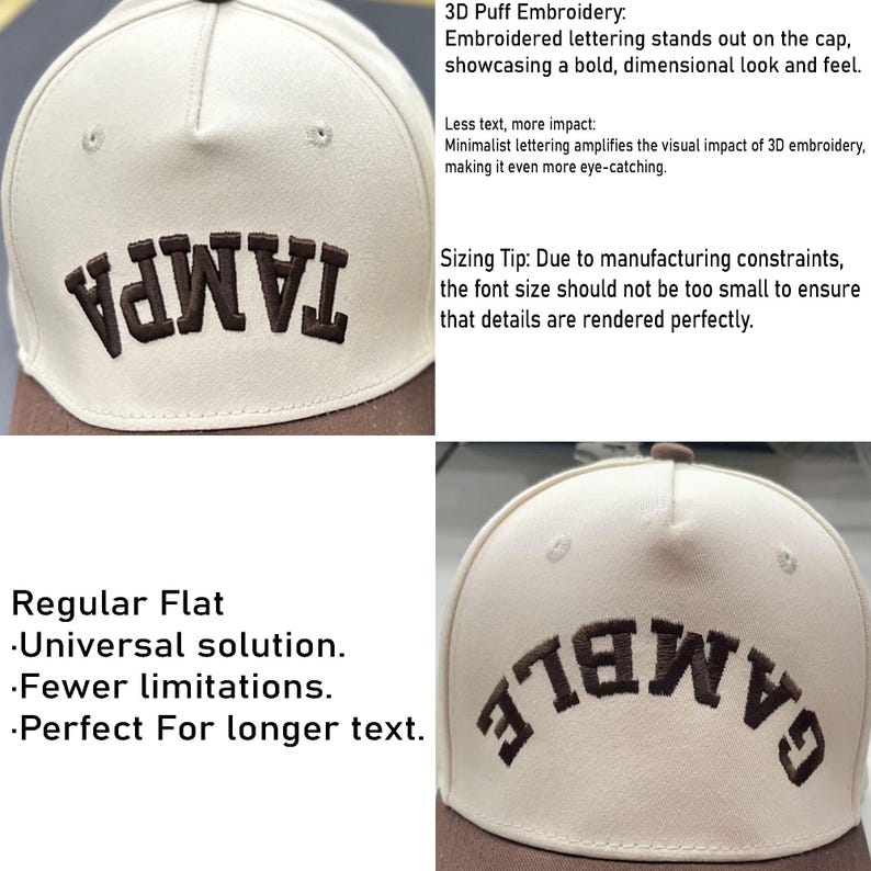 Custom Golf Hat, Monogram Embroidered Two Tone Baseball Cap, Personalized Golf Gift For Men image 7