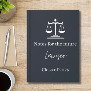 2025 Lawyer Graduation Gift Keepsake Hardcover Journal Matte, Perfect for Future Law Students, Law School Graduates, New Lawyer Gift