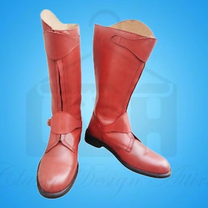 Riding Boots With Front Zipper, Horse Riding Leather Boots For Men, Horseback Tall English Riding Boots, Equestrian Shoes, Wedding Gifts