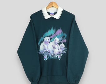 Vintage Artisans Sunschein Designs Deer Animal Sweatshirt Xlarge