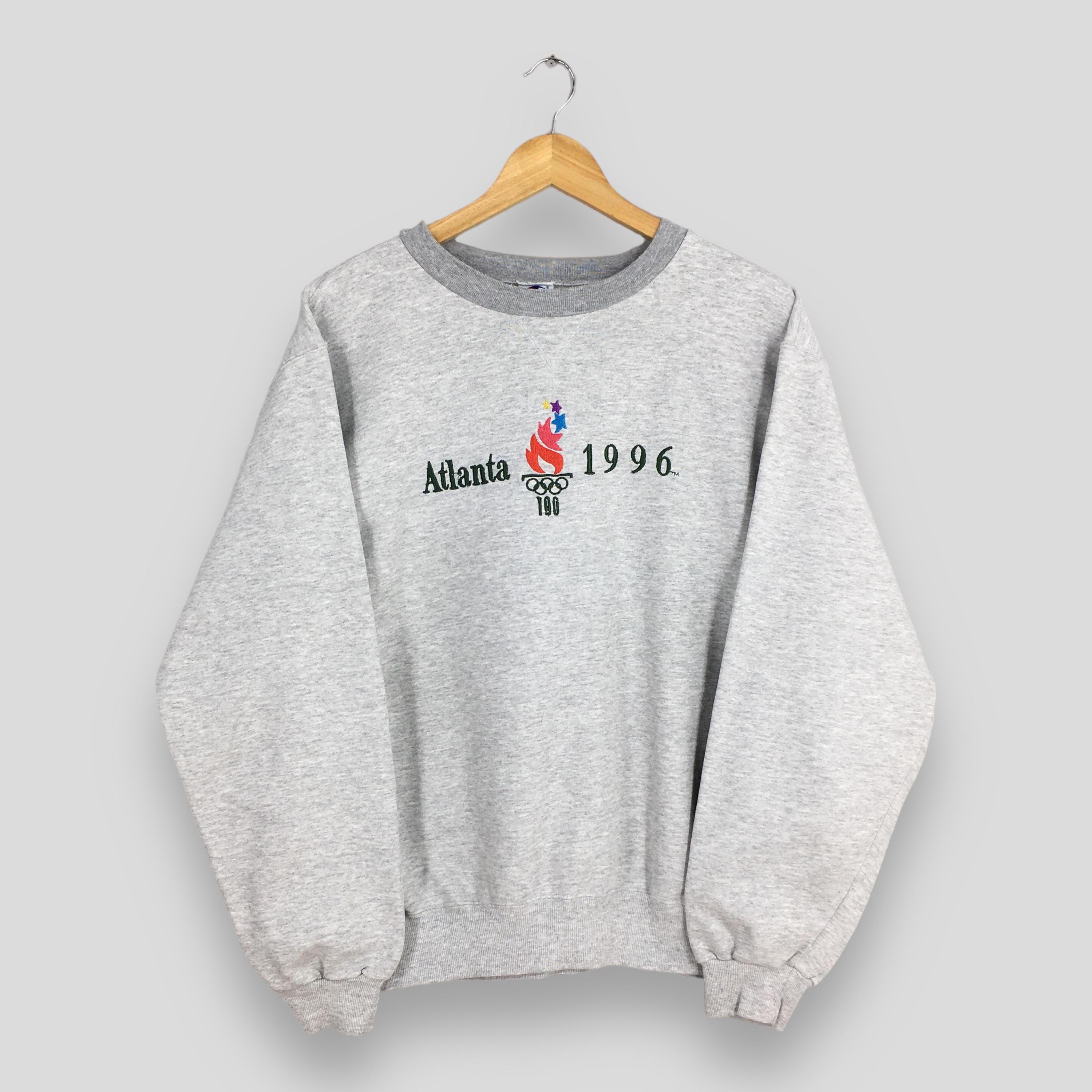 Vintage Atlanta Olympics 1996 Gray Sweatshirt Xlarge 96 Atlanta