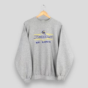 ヴィンテージ セントルイス ラムズ フットボール NFC スウェットシャツ XL セントルイス ラムズ 刺繍 スペルアウト ロゴ セーター ラムズ ナショナル フットボール リーグ ジャンパー XL