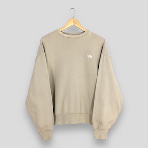 Vintage The North Face Beige Sweatshirt Medium The North Face Embroidery Logo Crewneck TNF Sportswear Jumper North Face Women Sweater Size M