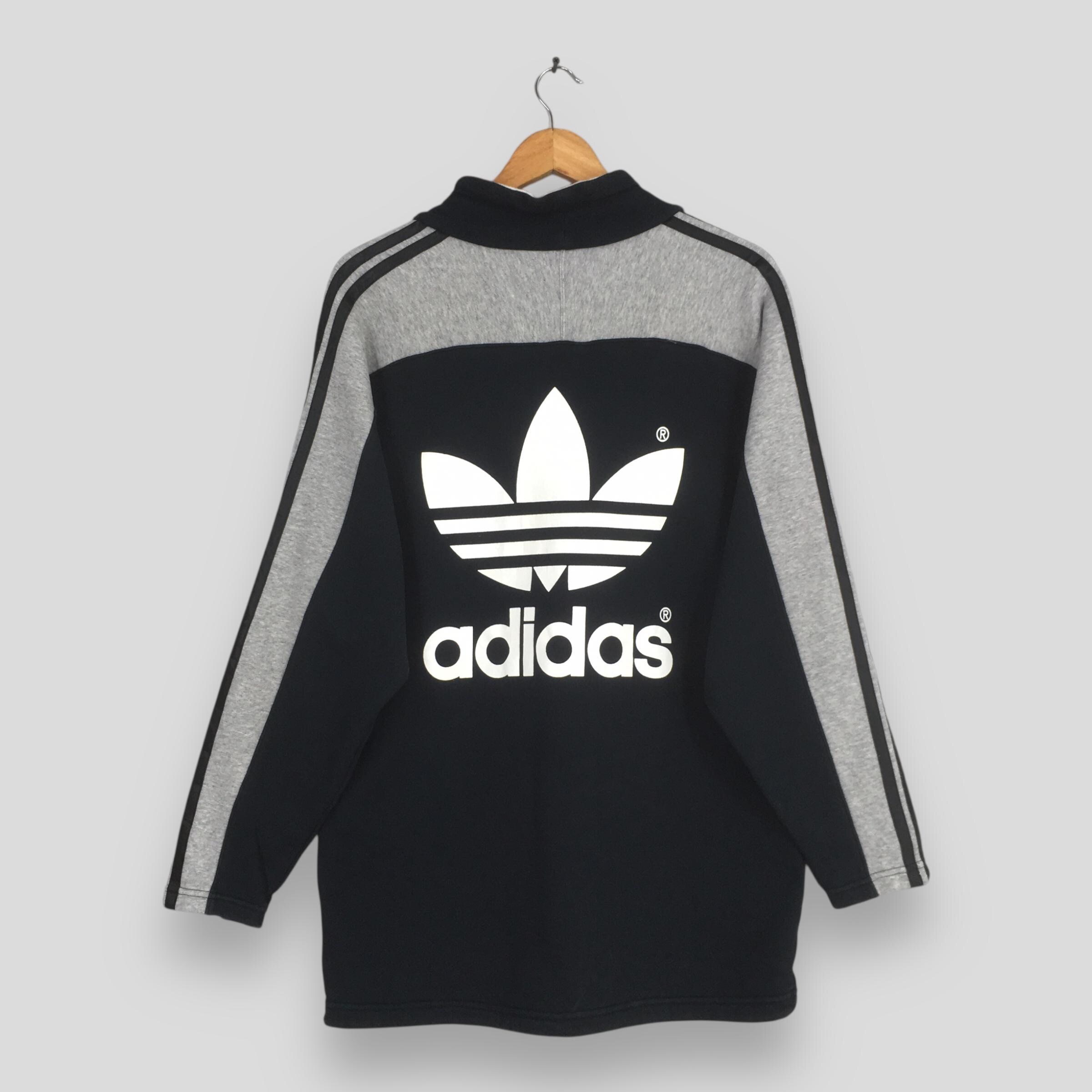 Vintage 90s Adidas Trefoil Multicolor Sweatshirt Large Adidas