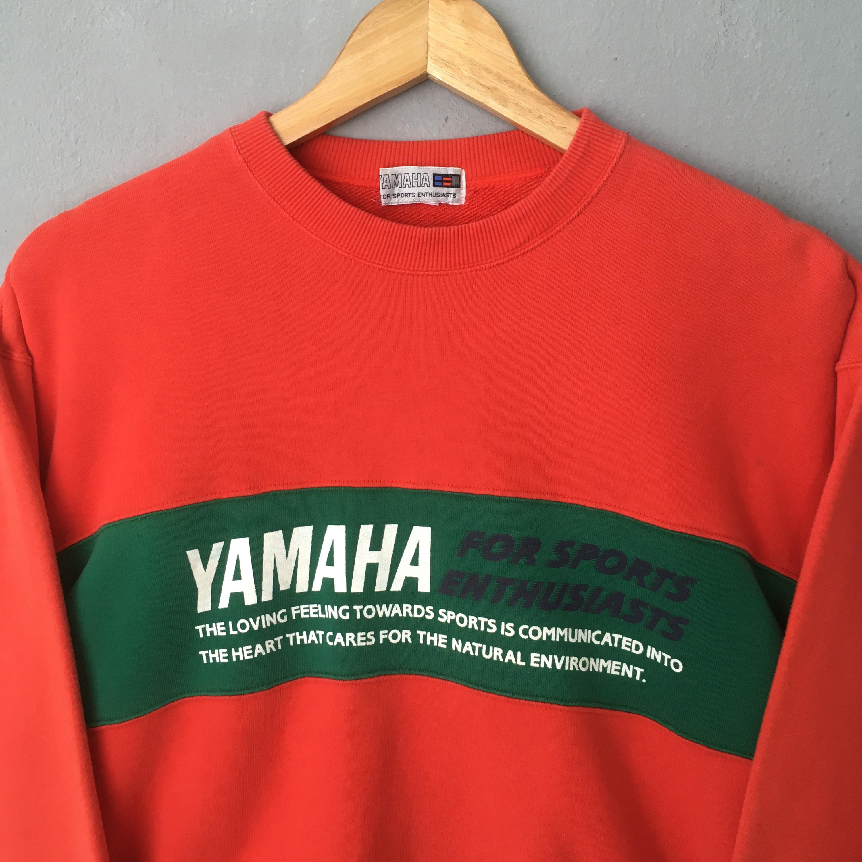Vintage 90s Yamaha Lifestyle Red Sweatshirt Medium Yamaha for