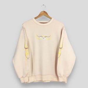Sudadera hawaiana vintage Piko Surf, suéter grande Piko Surfing Ocean Wave, ropa de surf, jersey Piko Longboard, cuello redondo, talla L
