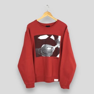 Vintage Y2K Diamond Supply Co Red Sweater Large Diamond