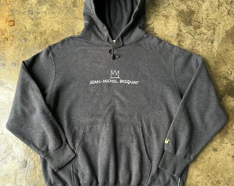 Vintage Jean Michel Basquiat Mile Davis Sweatshirt XLarge JMB Recorded in New York Pullover Pop Art Album Tracklist Artist Sweater Size XL