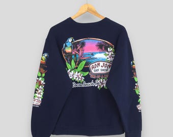 Vintage 90s Ron Jon Hawaii Sweater Medium Ron Jon Surfing Shop Sweatshirt Ron Jon Surf Graphics Printed Jumper Surfer Beach Pullover Size M