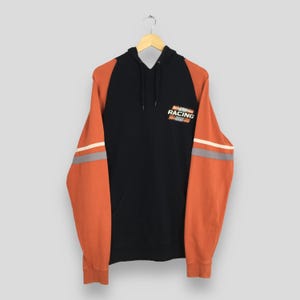 Vintage Harley Davidson Motorcycles Hoodie Sweatshirt Large Harley Davidson Racing Performance Jumper Biker Harley Davidson Sweater Size L