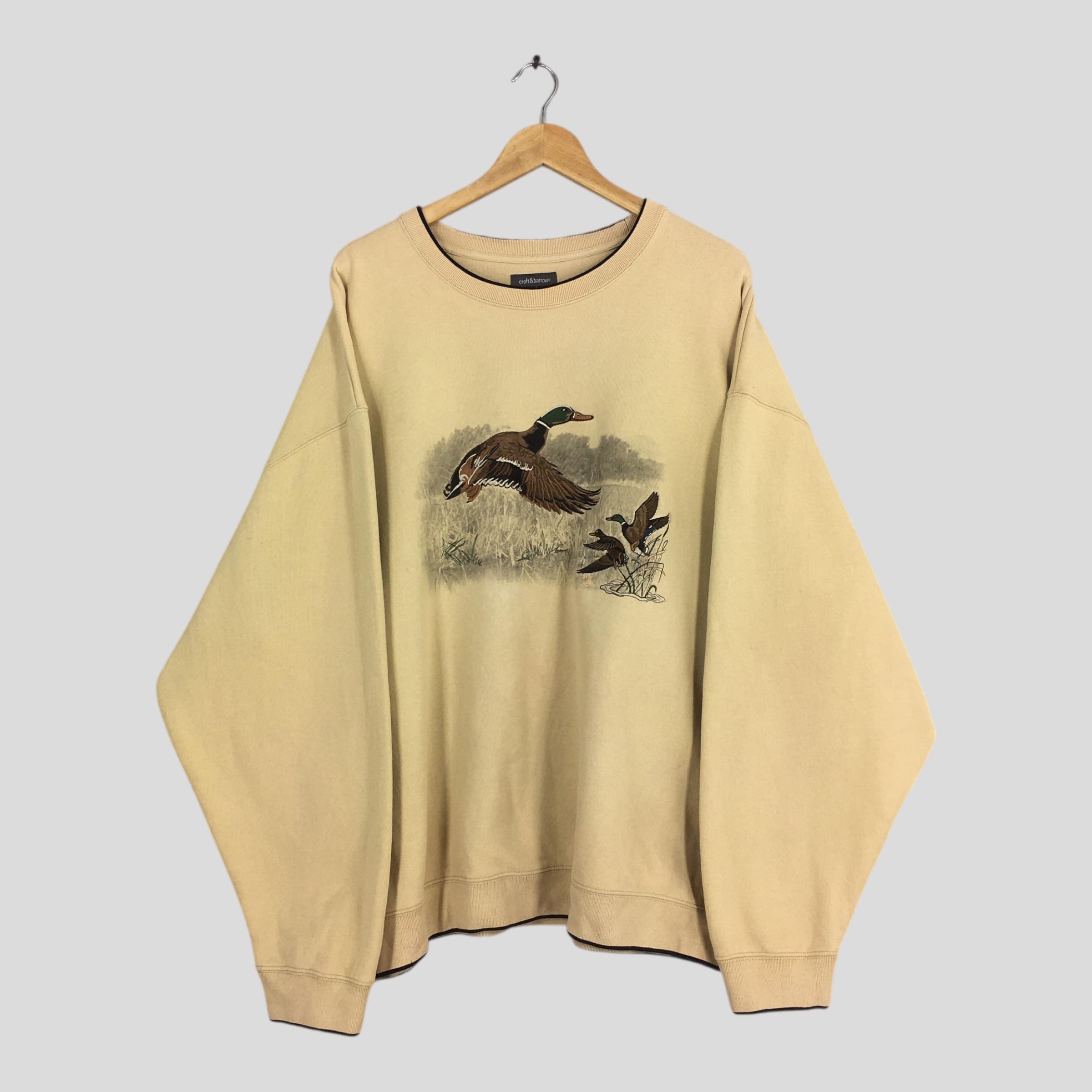 Vintage Croft & Barrow Duck Animal Sweatshirt 2xlarge Mallard