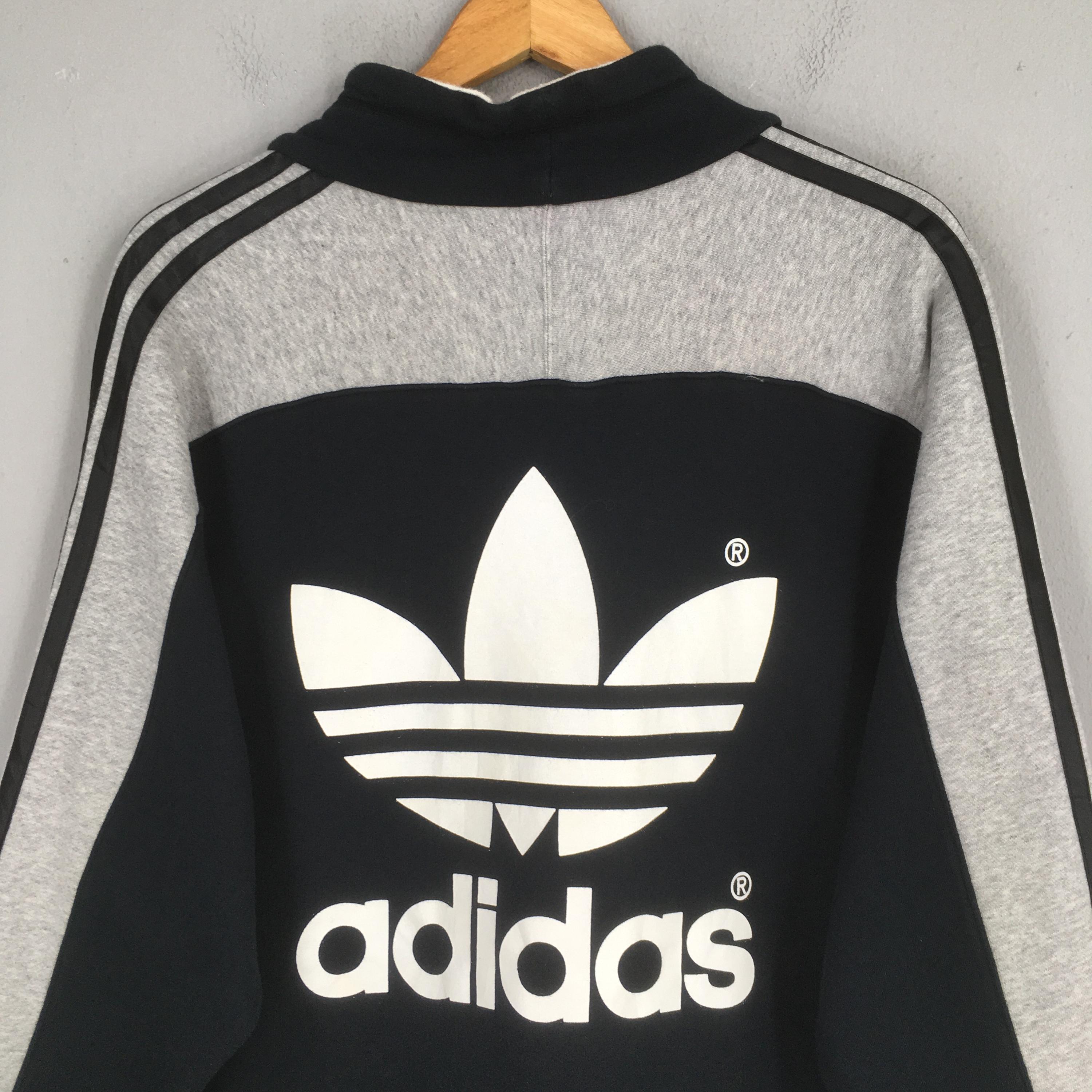 Vintage 90s Adidas Trefoil Multicolor Sweatshirt Large Adidas