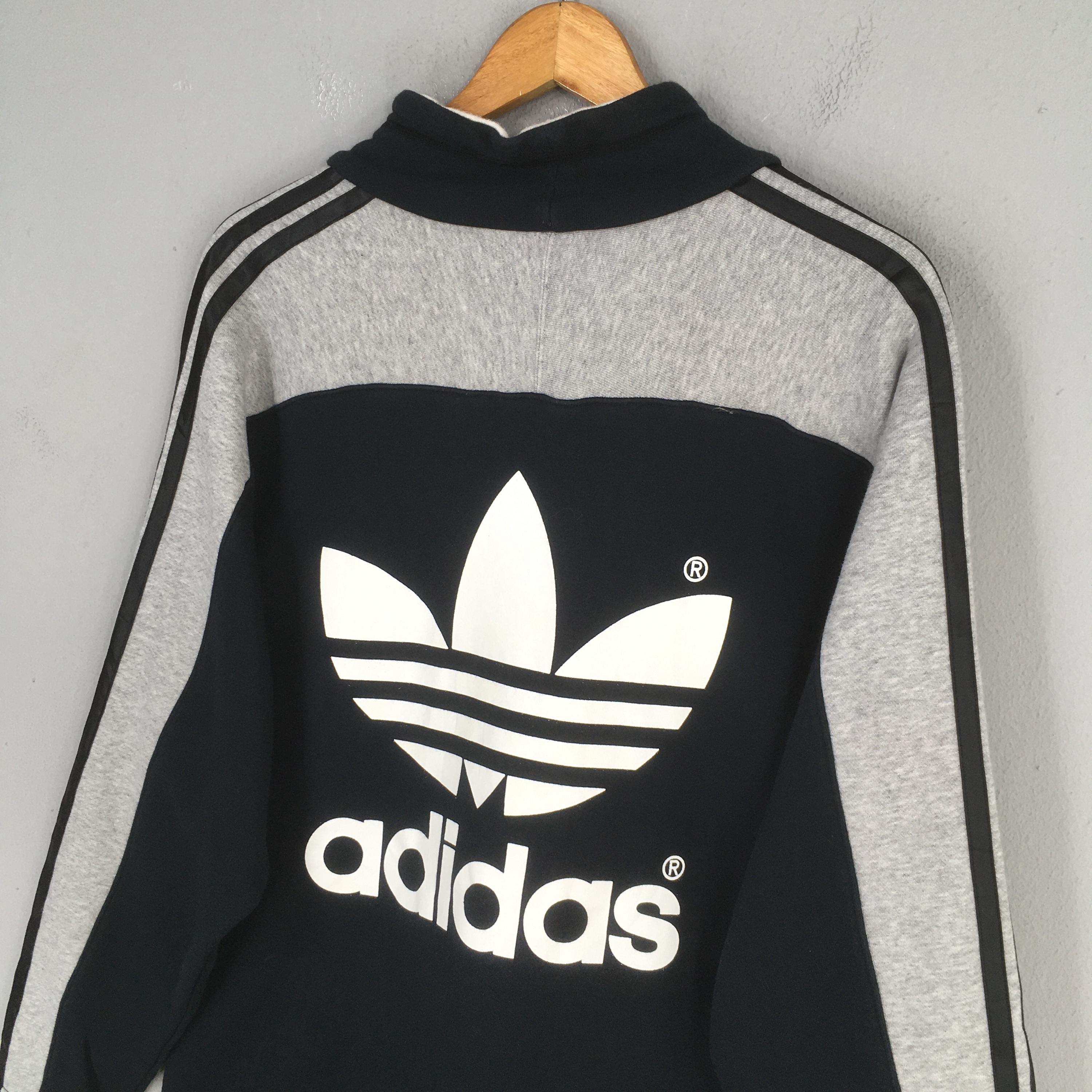 Vintage 90s Adidas Trefoil Multicolor Sweatshirt Large Adidas
